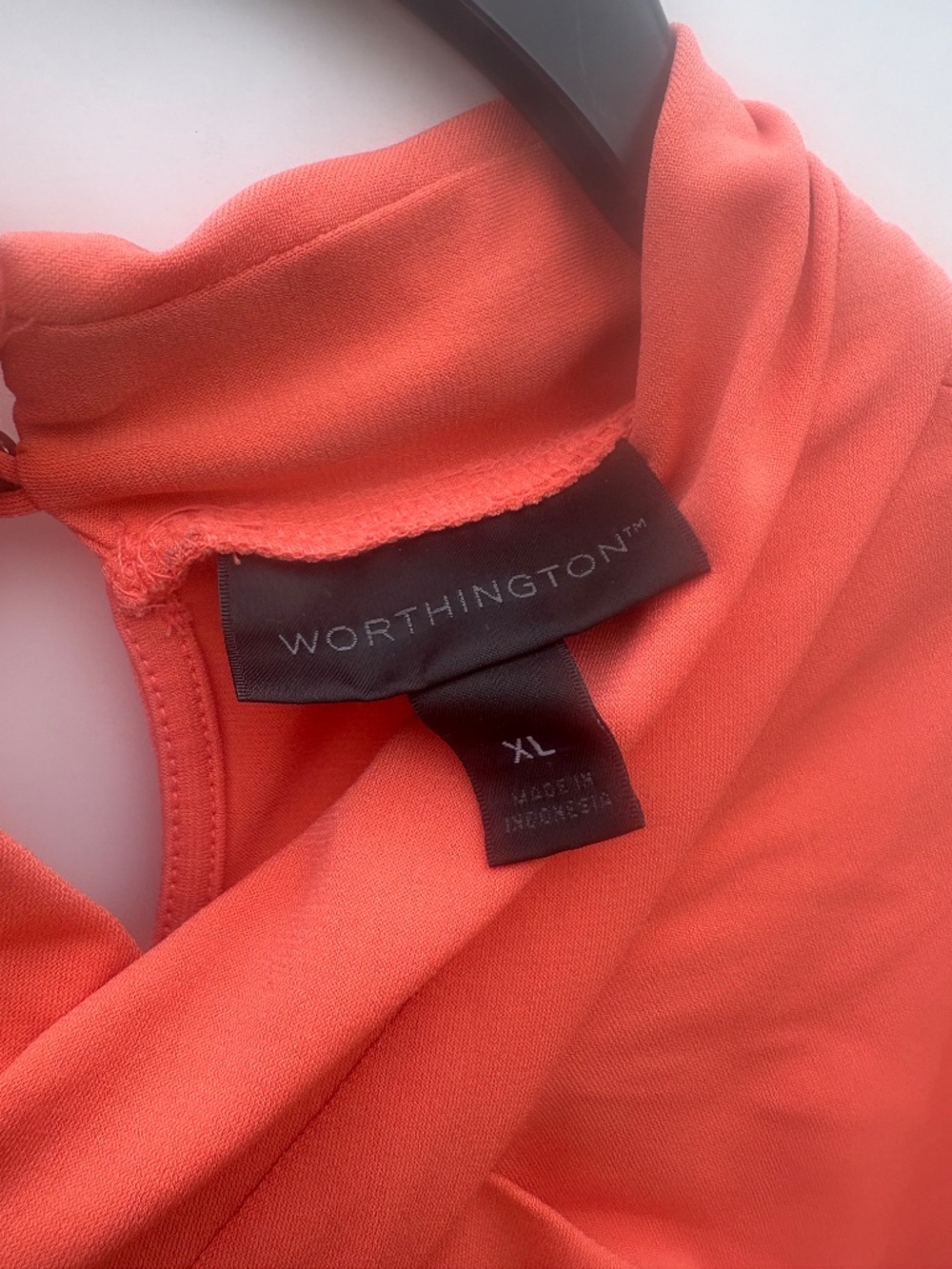 Worthington XL Coral Sleeveless Twist Neck Blouse - Picture 5 of 6